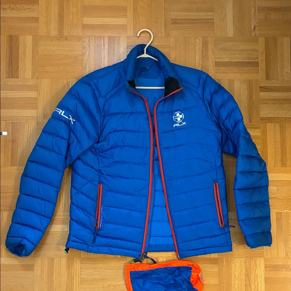 Ralph Lauren Vibrant Blue Down Filled Puffer - Packable with Pouch